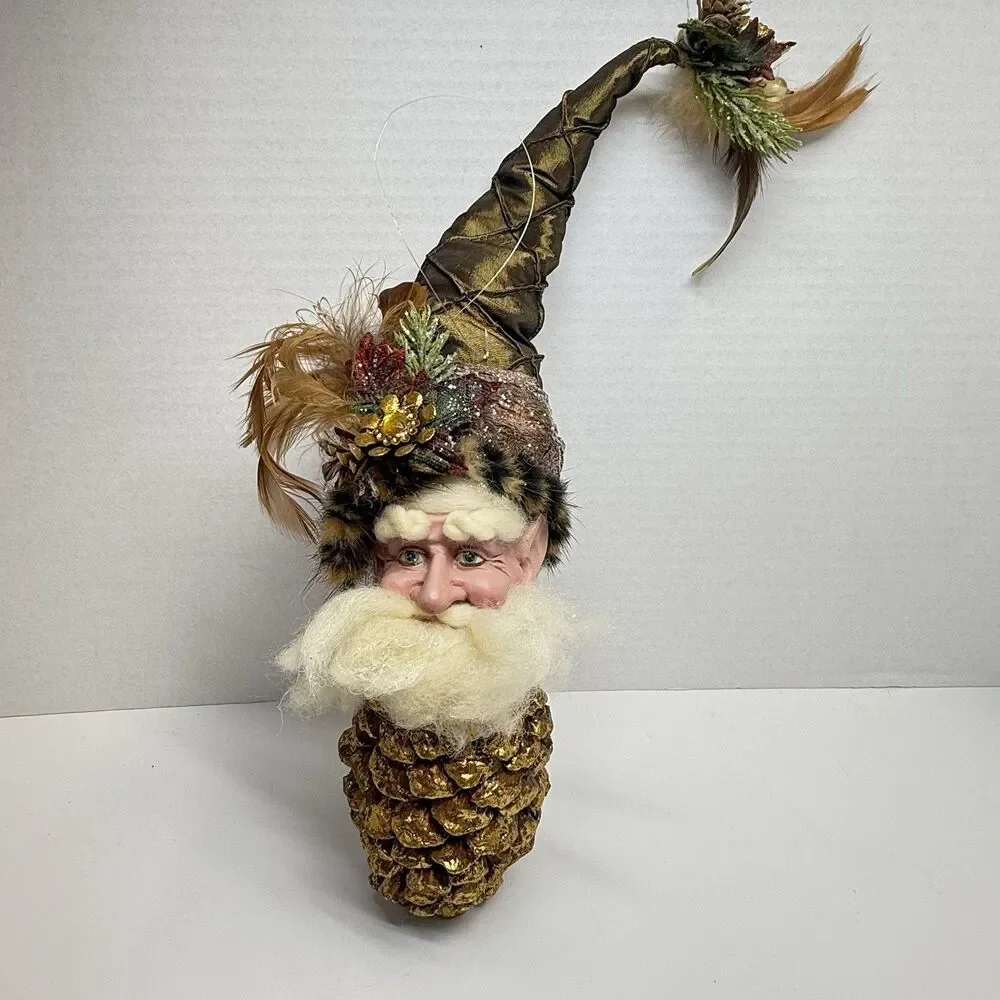 Mark Roberts Pinecone Body Woodlands Animal Fur Feathers Fairy Ornament Rare